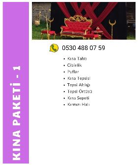 Tekirdağ Kına Paketi 1