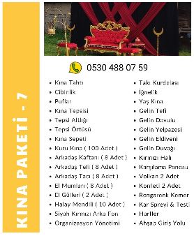 Tekirdağ Kına Paketi 7